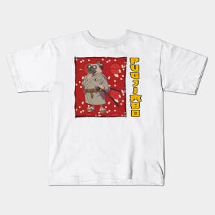 Pugjimbo - Red Background Kids T-Shirt